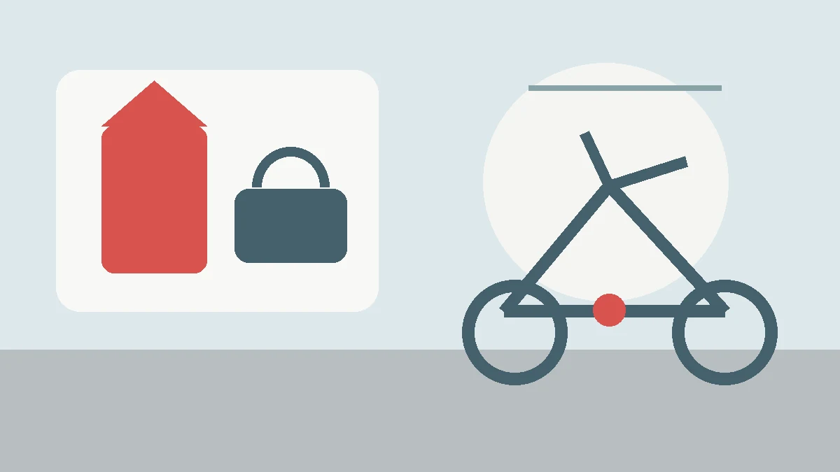Cycling equipment laid out for a ride